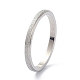 2mm Matte Plain Dome Finger Ring for Girl Women RJEW-C012-01D-P-3