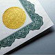 CHGCRAFT 100Pcs Outstranding Performance Gold Foil Certificate Seals Foil Embossed Stickers Self Adhesive Gold Foil Embossed Certificate Seals for Envelope Invitation Letter DIY-WH0211-387-4
