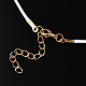 Gewachsten Baumwollkordel bildende Halskette MAK-YWC0001-01KC-02-5