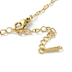 Brass with Rhinestone Bear Pendant Necklaces NJEW-Z026-03C-4