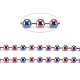 Placage ionique (ip) 304 chaînes à billes en acier inoxydable CHS-H013-04M-2.5MM-2