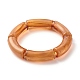 Set di braccialetti elastici con perline in tubo acrilico grosso per ragazze donne BJEW-JB07319-4