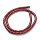 Rosso naturale perline di diaspro fili G-H230-18-2