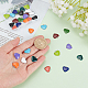 DICOSMETIC 44Pcs 11 Colors Stainless Steel Heart Shape Enamel Charms Colorful Metal Heart Charms Mini Heart Beads Enamel Charms for Bracelet Necklace Jewelry Making，Hole：1.5mm STAS-DC0003-84-2