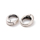 925 anillos de puerta de resorte de plata esterlina STER-D036-13AS-02-2
