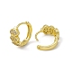Rack Plating Brass Clear Cubic Zirconia Hoop Earrings for Women EJEW-M213-37G-2