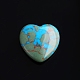 Piedra de corazón de amor turquesa sintética PW-WG32553-10-1