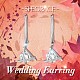 Boucles d'oreilles pendantes en argent sterling plaqué rhodium Shegrace 925 JE722A-4