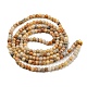 Chapelets de perles en agate fou naturel G-A130-2mm-K10-5
