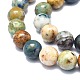 Chapelets de perles en chrysocolle et lapis lazuli naturelles G-F715-105C-3