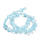 Millefiori hecho a mano hilos de perlas corazón de cristal LK-P017-12-3