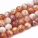 Gefärbte natürliche Crackle Achat Perlenstränge G-T100-03F-1