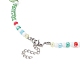Acryl-Weihnachtsbaum-Anhänger-Halskette NJEW-TA00076-5