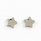 304 en acier inoxydable à cinq branches breloques étoiles pendentifs STAS-Q171-03-1
