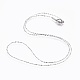 304 Stainless Steel Chain Necklaces NJEW-F248-06A-P-1
