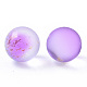 Perles de verre dépoli peintes à la bombe transparente GLAA-N035-05D-08-2
