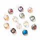 Electroplate Glass Beads Pendants PALLOY-JF01479-1