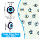 Arricraft 20 pz 2 stili fascino del connettore della resina dell'occhio diabolico FIND-AR0003-29-2