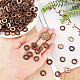 OLYCRAFT 300 Pcs Coconut Linking Rings 0.6 Inch Coconut Wood Linking Rings Coconut Brown Wood Linking Rings Round Ring DIY Accessories for Earring Necklace Bracelet Making DIY Jewelry Crafts COCO-WH0001-01A-3