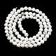 Chapelets de perles en howlite naturelle G-E608-A01-C-3
