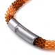 Collier de perles au crochet en verre NJEW-Z029-04A-2