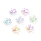 Transparentes bouchons fleur acrylique de perles MACR-C009-13-1