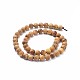 Natural Wood Beads Strands WOOD-F008-05-A-3