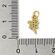 Подвески из настоящей 18-каратной позолоченной латуни с фианитами KK-M283-04B-01-3