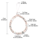 Perles de strass en verre et argile polymère rondelle chaînes de dragonne de téléphone HJEW-YW0001-05E-3