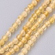 Chapelets de perles en opale jaune naturelle G-F568-114-2mm-1
