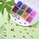 416Pcs 8 Colors Baking Painted & Imitation Opalite & Transparent Glass Beads Strands DGLA-YW0001-07-5