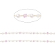 Cadenas de cuentas de perlas de imitación de plástico ABS y vidrio cubo facetado CHS-G026-02KCG-02-2