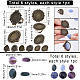 Sunnyclue kit de fabricación de anillos de dedo de piedras preciosas de diy DIY-SC0022-30-2