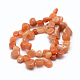 Chapelets de perles en aventurine rouge naturelle G-K220-27-2