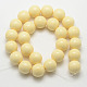Runde Perlenstränge aus Bernsteinharzimitat für die Herstellung buddhistischer Schmuckstücke RESI-E006-01-16mm-2