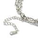 304 Stainless Steel Cable Chain Multi-strand Bracelets STAS-A051-05P-2