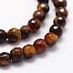Faceted Natural Tiger Eye Beads Strands G-F364-04-4mm-3