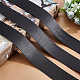 BENECREAT 5m Long Imitation Leather Strap 40mm Wide Foldover Leather Belt Strips for DIY Arts & Craft Projects (Black) OCOR-WH0065-19A-01-6