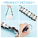 Bretelles de sac en perles acryliques à motif de marbre DIY-WH0304-351-4