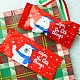 Рождественская тема пластиковые термосвариваемые пакеты для упаковки конфет BAKE-PW0007-170B-1
