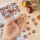 DICOSMETIC 40Pcs 2 Style Walnut Wood Stud Earring Findings Flat Round Wood Stud Earrings Set Natural Tan Earring Pin Studs with Loop and Stainless Steel Ear Nut for DIY Earring Making DIY-DC0001-70-5