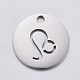 304 Stainless Steel Hollow Charms Sets STAS-F246-01-3