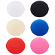 6Pcs 6 Colors Nylon Cloth Round Fascinator Hat Base for Millinery AJEW-FG0002-79-1