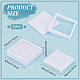 Boîtes de rangement carrées en plastique pour diamants CON-WH0095-50A-2
