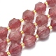 Chapelets de perles aux fraises en quartz naturel G-K303-A04-10mm-1