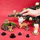 Ahadermaker 40 шт. 4 стильная рождественская тема пластиковая кукольная шапка DOLL-GA0001-03-3