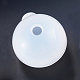 シリコンモールド  レジン型  UVレジン用  エポキシ樹脂ジュエリー作り  ラウンド  球型  ホワイト  50mm  2個/セット X-DIY-L021-08E-1