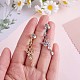 2Pcs Clear Cubic Zirconia Butterfly Dangle Clip on Belly Rings JE1020A-2
