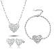 Conjuntos de joyas de acero inoxidable para mujer UH9338-4-1