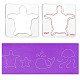 Globleland 6 regla de patchwork para coser tortugas TOOL-WH0153-005-5